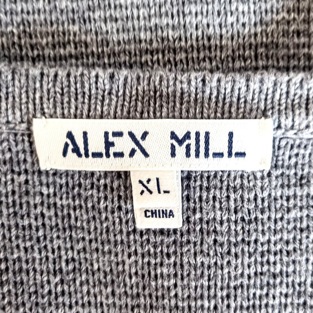 Alex Mill Paris Grey Cotton Cashmere Sweater Jacket NWOT - Picture 6 of 7